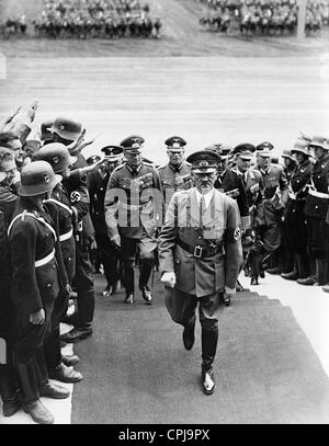 Adolf Hitler sul Rally di Norimberga del NSDAP, 1938 Foto Stock