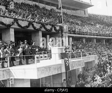 Joseph Goebbels al giorno di maggio rally 1937 Foto Stock