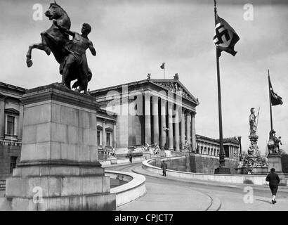 Il Parlamento di Vienna, 1938 Foto Stock