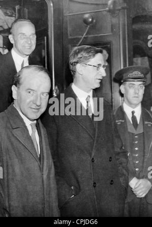 Eamon de Valera sulla strada per il consiglio della Lega delle Nazioni, 1932 Foto Stock