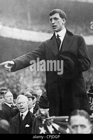 Eamon de Valera durante la campagna elettorale, 1932 Foto Stock
