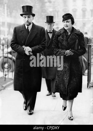 Dino Grandi e sua moglie, 1937 Foto Stock