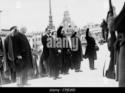 Engelbert Dollfuss in Roma, 1934 Foto Stock