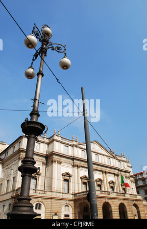 Mondo del famoso teatro La Scala di Milano, Lombardia, Italia Foto Stock