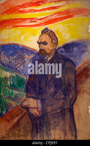 Friedrich Nietzsche, 1906 da Edvard Munch, nel Museo di Munch e Galleria d'arte, Munch-Museet, Oslo, Norvegia, Europa Foto Stock