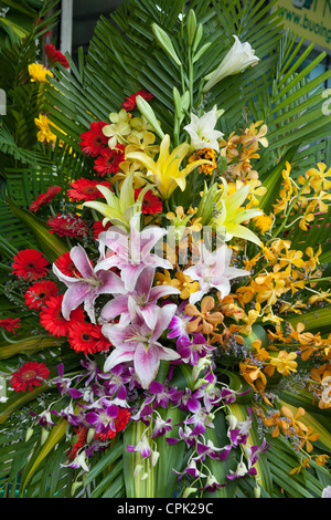 Coloratissimo bouquet di fiori Foto Stock