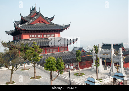 Il tempio taoista in montagna Qionglong, Suzhou della Cina Foto Stock