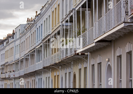 Dettagli architettonici da Georgiani terrazzati alloggiamento in Clifton, Bristol REGNO UNITO Foto Stock