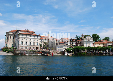 Panorama di Isola Bella, Isole Borromee sul Lago Maggiore, Stresa, Italia Foto Stock