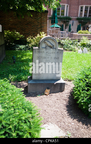 Edgar Allan Poe luogo di sepoltura, Baltimore Foto Stock