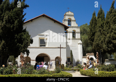 San Juan Bautista Mission, San Juan Bautista, California Foto Stock