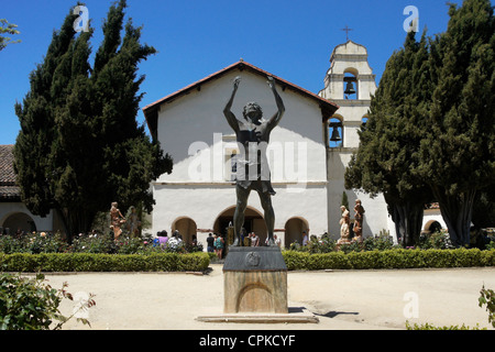 San Juan Bautista Mission, San Juan Bautista, California Foto Stock