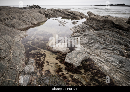 Crackington Haven sulla North Cornwall coast Foto Stock