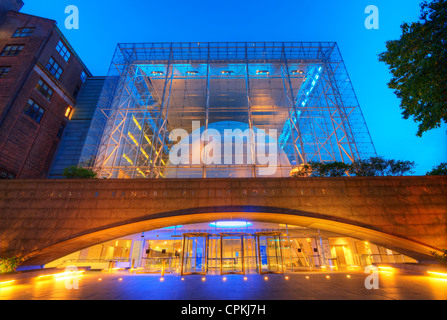 Planetario Hayden, parte del centro Rose per la terra e lo spazio del Museo Americano di Storia Naturale di New York City. Foto Stock