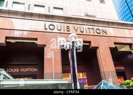 Louis Vuitton store su Orchard Road Singapore Foto Stock