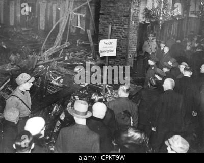 Incendio del Reichstag, 1933 Foto Stock