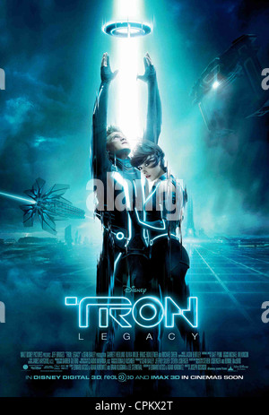 Tron Legacy Year : 2010 USA Director : Joseph Kosinski Olivia Wilde, Garrett Hedlund Movie Poster (USA) Foto Stock