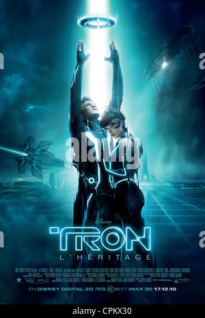 Tron Legacy Year : 2010 USA Director : Joseph Kosinski Olivia Wilde, Garrett Hedlund Movie poster (CAN) Foto Stock