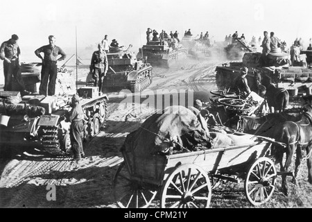 Carri armati tedeschi sul Fronte Orientale, 1942 Foto Stock