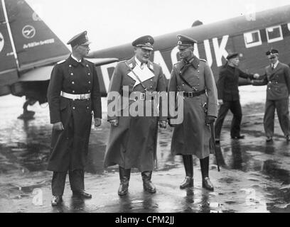 Hermann Goering e Johannes generale Blaskowitz, 1934 Foto Stock