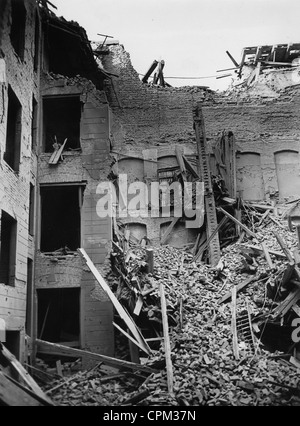 Danni della bomba a Berlino, 1943 Foto Stock