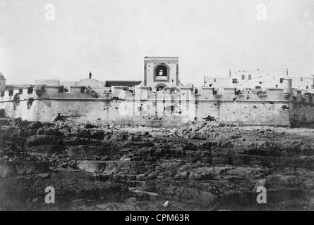 Casablanca dopo il bombardamento da parte dei francesi, 1907 Foto Stock