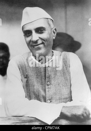 Pandit Nehru, 1937 Foto Stock