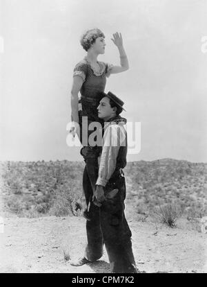 Buster Keaton il cowboy, 1925 Foto Stock