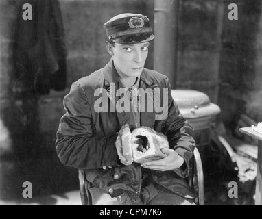 Buster Keaton in 'Steamboat Bill, Jr.', 1928 Foto Stock