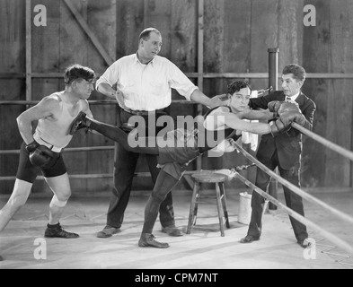 Buster Keaton boxer, 1926 Foto Stock