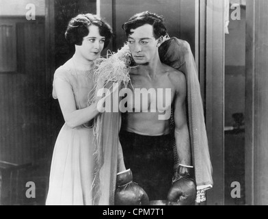 Buster Keaton boxer, 1926 Foto Stock