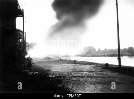 Bombardamento di Westerplatte, 1939 Foto Stock