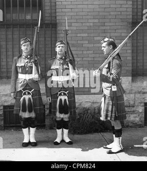 Soldati canadesi della guardia in Ontario, Canada, 1939 Foto Stock