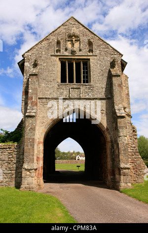 The Gatehouse di Cleeve Abbey in Somerset Foto Stock