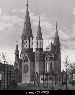 Kaiser Wilhelm Memorial Church di Berlino Foto Stock