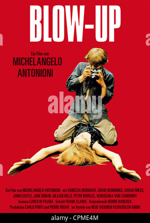 Blow-up anno : 1966 Direttore britannico : Michelangelo Antonioni Poster tedesco Palme d'Or al Festival de Cannes nel 1967 Foto Stock