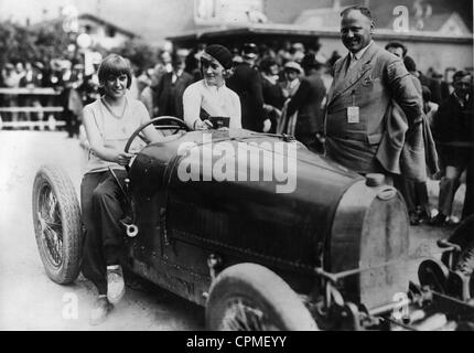 Corsa in montagna sul Klausen Pass, 1929 Foto Stock