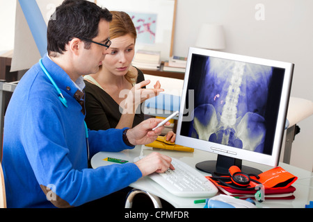 Consultazione di Urologia DONNA Foto Stock