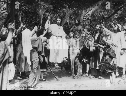 La Rappresentazione della Passione a Los Angeles, 1928 Foto Stock