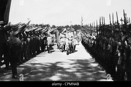 Adolf Hitler sul Rally di Norimberga a Norimberga, 1935 Foto Stock