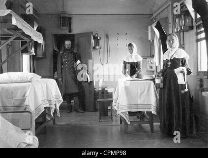 Il treno Ospedale della Croce Rossa durante la guerra Russo-Giapponese, 1905 Foto Stock