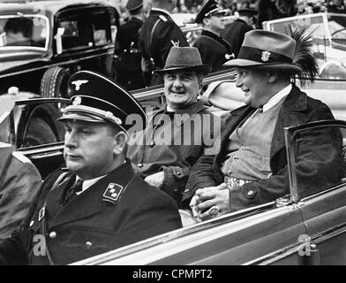 Miklos Horthy con Hermann Goering, 1938 Foto Stock