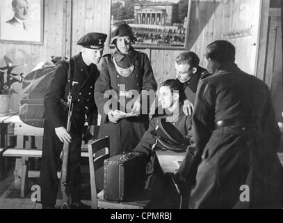 I soldati tedeschi sulla pace e riposo, 1943 Foto Stock