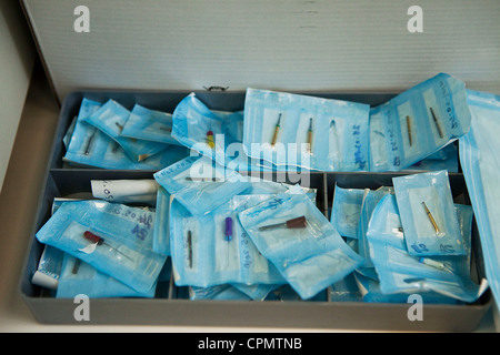 Materiale di odontoiatria Foto Stock
