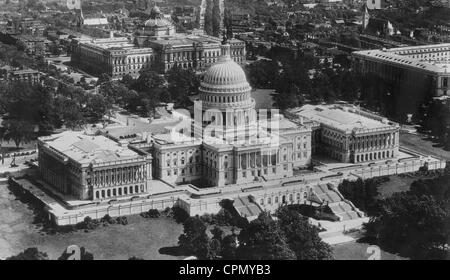 Capitol e la Biblioteca del Congresso a Washington, 1929 Foto Stock