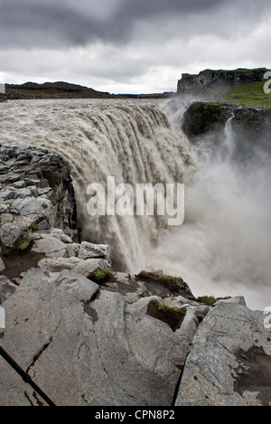 Cascata di Dettifoss, Vatnajokull National Park, Islanda Foto Stock