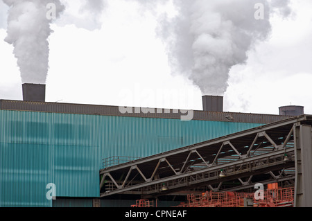 La Krupp Mannesmann stabilimento siderurgico Duisburg Germania Foto Stock