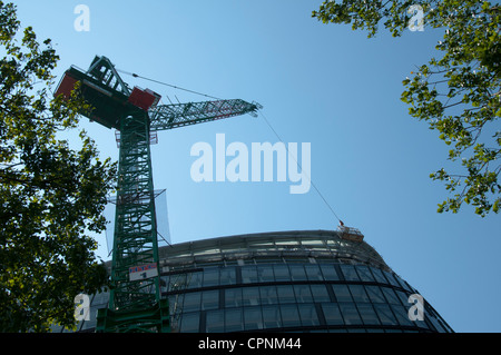 La nuova società Co-Operative sede in costruzione presso il Noma di sviluppo. Miller Street, Manchester, Inghilterra, Regno Unito. Foto Stock