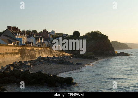 Watchet, Somerset, Inghilterra 25 maggio 2012. La spiaggia guarda a sud verso Weston Super Mare. Foto Stock