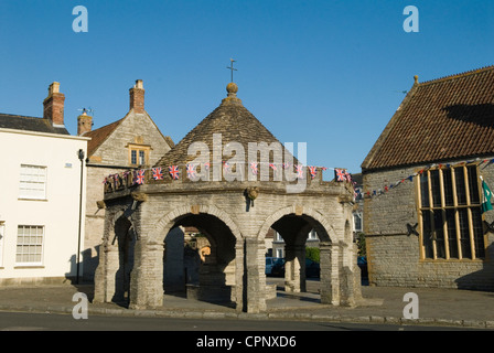 La Market Cross, nota anche come Buttercross a Somerton Somerset, Inghilterra, anni '2012 2010, Regno Unito, HOMER SYKES Foto Stock